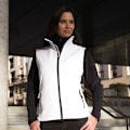 Miniatyrbild 3 av 4: Result Core Dam/Damer Tryckbar Softshell Väst 2XL Vit White / Black 2XL