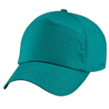 Miniatyrbild 1 av 3: Beechfield Plain Unisex Junior Original 5 Panel Baseball Cap On Emerald One Size