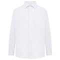 Miniatyrbild 2 av 5: Absolute Apparel Herr Långärmad Klassisk Poplin Skjorta M Vit White M