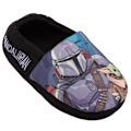 Miniatyrbild 1 av 3: Star Wars: The Mandalorian Pojks Tofflor 3 UK Svart/Blå Black/Blue 3 UK