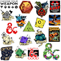 Miniatyrbild 4 av 6: Dungeons & Dragons Deluxe Stickers (50-pack) One Size Multic Multicoloured One Size