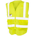 Miniatyrbild 1 av 2: SAFE-GUARD by Result Unisex Vuxen Executive Mesh Säkerhet Hi-Vis Fluorescent Yellow XL