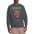Miniatyrbild 5 av 5: Invader Zim Unisex Vuxen Invade Sweatshirt XL Gråmelerad Charcoal XL