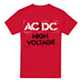 Miniatyrbild 1 av 5: AC/DC Herr High Voltage Stencil T-Shirt 4XL Röd Red 4XL