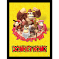 Miniatyrbild 2 av 2: Donkey Kong The Kongs Inramad Tryck 40cm x 30cm Flerfärgad Multicoloured 40cm x 30cm