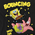 Miniatyrbild 2 av 3: SvampBob Fyrkant Unisex Vuxen Studsar In I Det Nya Året T-shirt Black S