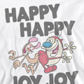 Miniatyrbild 3 av 5: Ren & Stimpy Unisex Vuxen Happy Happy Joy Joy Sweatshirt L Vit White L