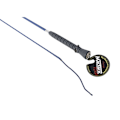 Miniatyrbild 1 av 2: MacTack Dressage Whip med gummihandtag 39 tum Marinblå Navy 39 inches