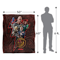 Miniatyrbild 5 av 6: Black Adam Logofilt En Storlek Flerfärgad Multicoloured One Size