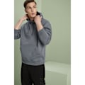 Miniatyrbild 6 av 6: Russell Herr Authentic Full Zip Hooded Sweatshirt / Hoodie L Li Light Oxford L