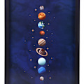 Miniatyrbild 3 av 3: Something Different Inramad tryck av solsystemet, en storlek, blå/bla Blue/Black One Size