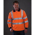 Miniatyrbild 2 av 3: Yoko Dam/Kvinnors Hi-Vis Långärmad Polotröja 2XL Hi Vis Ora Hi Vis Orange 2XL