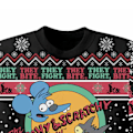 Miniatyrbild 2 av 2: The Simpsons Unisex Vuxen Itchy And Scratchy Show Stickad Tröja Multicoloured XL