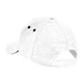 Miniatyrbild 2 av 2: Beechfield 5-panels keps med kontrasterande skärm One Size Vit/Sv White/Black One Size