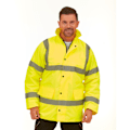 Miniatyrbild 2 av 2: Yoko Unisex Vuxen Klassisk Motorväg Hi-Vis Jacka 6XL Gul Yellow 6XL