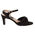 Miniatyrbild 2 av 3: Good For The Sole Dam/Kvinnor Trisha Tvådelad Bred Klack Sandal Natural Black 8 UK