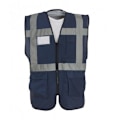 Miniatyrbild 1 av 2: Yoko Hi-Vis Premium Executive/Manager Väst / Jacka (Paket Navy Blue L
