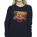 Miniatyrbild 3 av 4: Netflix Dam/Kvinnor Stranger Things Julsamling Sweatshirt Navy Blue L