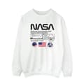 NASA Dam/Kvinnor Space Admin Sweatshirt M Vit White M