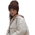 Miniatyrbild 2 av 3: Beechfield Cuffed Oversized Beanie One Size Walnut Walnut One Size