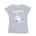 Miniatyrbild 1 av 2: Harry Potter Dam/Kvinnor Uggla Brev Från Hogwarts Bomull T-Sh Sports Grey L