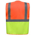 Miniatyrbild 2 av 2: Yoko Unisex Vuxen Executive Hi-Vis Säkerhetsväst XXL Orange/ Orange/Yellow XXL