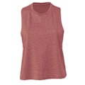 Miniatyrbild 1 av 2: Bella + Canvas Dam/Kvinnor Racerback Cropped Tank Top 16 UK H Heather Mauve 16 UK