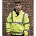 Miniatyrbild 3 av 3: Warrior Memphis Hög Synlighet Bomberjacka / Säkerhetskläder / Dam Fluorescent Yellow XL