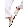 Miniatyrbild 1 av 2: Where's That From Dam/Damer Houston Lackläder Slip-on Cream 7 UK Wide