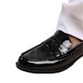 Miniatyrbild 2 av 2: Where's That From Dam/Damer Houston Lackläder Slip-on Black 4 UK Wide