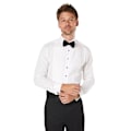 Miniatyrbild 1 av 3: Burton Herr Pleat Front Slim Formal Shirt 16.5in Vit White 16.5in