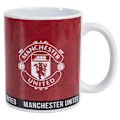 Miniatyrbild 3 av 3: Manchester United FC Identitetsmärke Mugg En Storlek Röd/Vit Red/White One Size
