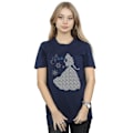 Miniatyrbild 2 av 5: Disney Princess Dam/Damer Belle Jul Silhouette Bomull Navy Blue S