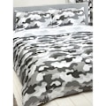 Miniatyrbild 2 av 2: Bedding & Beyond Camouflage Påslakan Set Dubbel Grå Grey Double