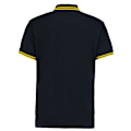 Miniatyrbild 2 av 2: Kustom Kit Herr Tipped Cotton Pique Poloskjorta 3XL Marinblå/Gul Navy/Yellow 3XL