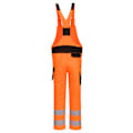 Miniatyrbild 2 av 2: Portwest Herr PW2 Hi-Vis Säkerhetsbyxa Och Haklapp Overall L Orange/ Orange/Black L
