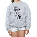 Miniatyrbild 3 av 5: Disney Princess Girls Cinderella Glitter Sweatshirt 5-6 år S Sports Grey 5-6 Years