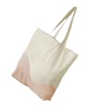 Miniatyrbild 2 av 2: Westford Mill Unisex Vuxen Wave Ekologisk Bomull Maxi Tote Bag 44 Natural/Peach 44cm x 36cm x 10cm