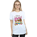 Miniatyrbild 1 av 2: Scooby Doo Dam/Damer Livet Är Sött Bomull Pojkvän T-shirt White XL