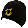 Miniatyrbild 1 av 2: Wolverhampton Wanderers FC Unisex Vuxen Crest Beanie One Size B Black/Yellow One Size