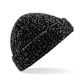 Miniatyrbild 1 av 2: Beechfield Unisex Vuxen Glencoe Stickad Vintermössa One Size Black Fleck One Size