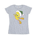 Miniatyrbild 1 av 3: Looney Tunes Dam/Dam Tweety Julhatt Bomull T-shirt Sports Grey L
