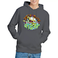 Miniatyrbild 5 av 5: SvampBob Fyrkant Herr Drop And Flop Hoodie M Gråmelerad Charcoal M