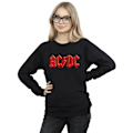 Miniatyrbild 2 av 3: ACDC Dam/Damröd Logotyp Sweatshirt L Svart Black L