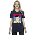 Miniatyrbild 2 av 3: Netflix Dam/Kvinnor Sex Education Otis Illustrerad Bomull Pojkvän Navy Blue 3XL