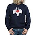 Miniatyrbild 3 av 6: Looney Tunes Herr Sylvester Stort Ansikte Sweatshirt 3XL Marinblå Navy Blue 3XL