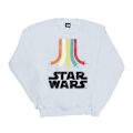 Miniatyrbild 1 av 4: Star Wars Retro Rainbow Sweatshirt för pojkar 7-8 år Vit White 7-8 Years