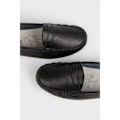 Miniatyrbild 3 av 4: Good For The Sole Dam/Dam Nessa Läder Loafers 3 UK Svart Black 3 UK