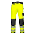 Miniatyrbild 1 av 2: Portwest Herr PW3 Varsel Stretch Lätta Arbetsbyxor 41R Yellow/Black 41R