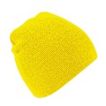 Miniatyrbild 1 av 3: Beechfield Plain Basic Knitted Winter Beanie Hat One Size Yello Yellow One Size